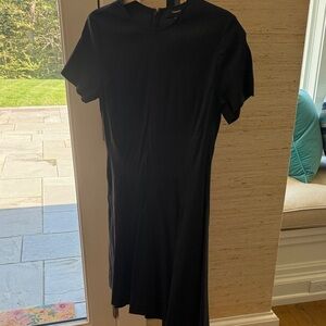 Theory Elegant Black Midi Dress
